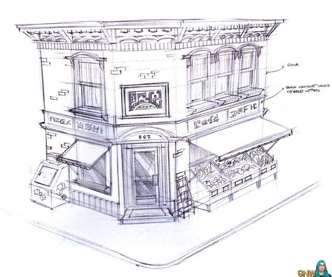 Grocery Store concept art | SNW | SimsNetwork.com Store Concept Art, Shop Concept Art, Store Drawing, Isometric Map, Store Concept, Props Concept, Medieval Houses, City Drawing, Fairy Coloring Pages