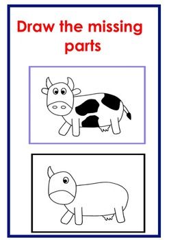 What Is Missing Worksheet, Preschool Worksheets Free Printables, Farm Clipart, Kids Math, Exercise Activities, Activity Sheets For Kids, Visual Memory, Kids Math Worksheets, Kindergarten Math Worksheets