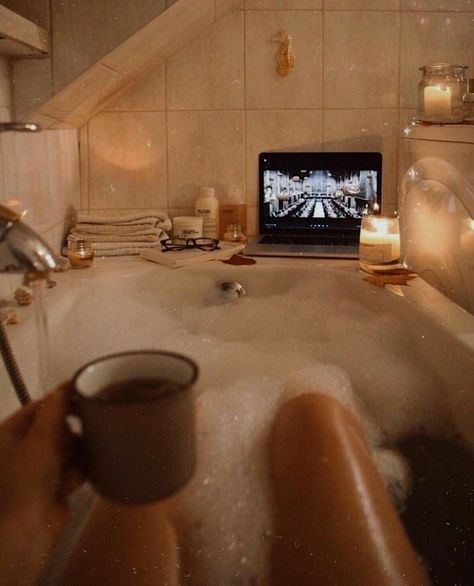 Spa Day Aesthetic, Self Care Bath, Bath Aesthetic, Vision Bored, Dream Bath, Bath Art, 2023 Vision, Design Apartment, Relaxing Bath