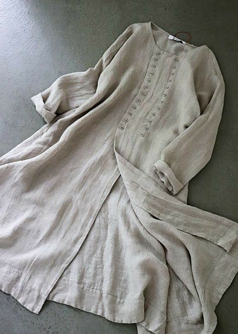 Tunik Linen, Linen Style Fashion, Pakistani Dresses Casual, Kurta Neck Design, Salwar Kamiz, Mode Abaya, Linen Fashion, Kurta Designs Women, Designer Dresses Casual