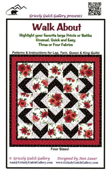 Walk About-Grizzly Gulch Gallery - GGGWA Patchwork, Couture, Walk About Quilt Pattern, Walk About Quilt, Missouri Star Quilt Company Tutorials, Missouri Star Quilt Tutorials, Quilt Pattern Free, Lattice Quilt, Missouri Quilt