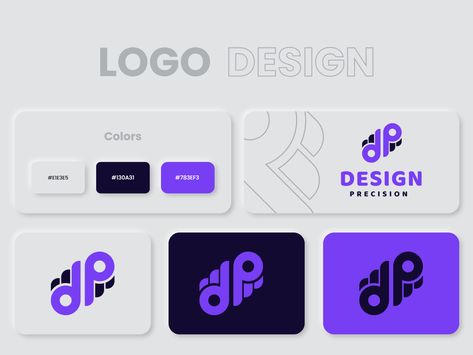 Digital Logo Ideas, Media Logo Design Ideas, Design Agency Logo, Cnc Logo, Color Logo Design, Branding Mood Board Inspiration, P Logo Design, Logo D, Creative Logos