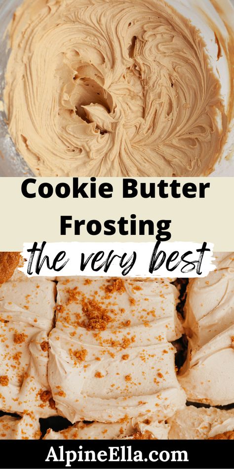 Cookie Butter Frosting, Biscoff Buttercream, Frost Cupcakes, Biscoff Recipes, Frosting Recipes Easy, Cake Frosting Recipe, Cookie Butter, Butter Cookies Recipe, Butter Frosting