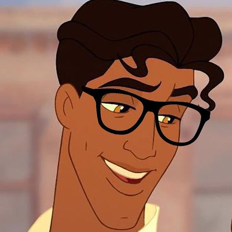 Yes, this, yes. | Definitive Proof Even Disney Men Look Hotter With Glasses Tiana And Naveen, Prince Naveen, Disneyland Rides, Animated Man, Four Eyes, Disney Princes, Disney Boys, Cartoon Boy, Cartoon Man