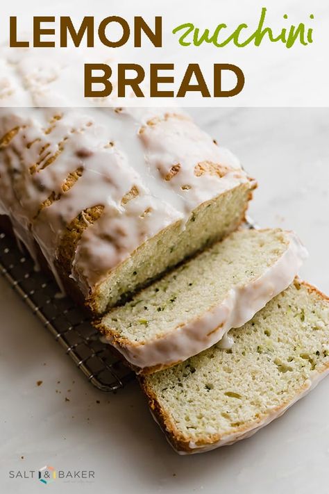 Lemon Zucchini Bread, Breads Recipes, Brownie Mix Cookies, Grated Zucchini, Recipe Bread, Baked Breads, Lemon Zucchini, Muffins Recipes, Loaf Cakes