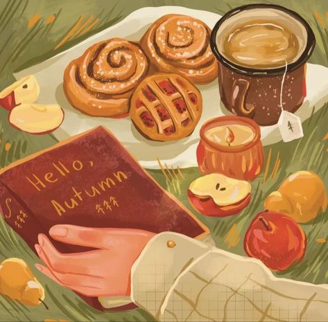 Halloween Breakfast, Whimsical Art Journal, Storybook Art, Autumn Illustration, Fall Inspo, Cozy Autumn, Tag Your Friends, Autumn Cozy, Autumn Aesthetic