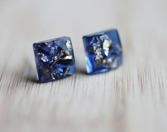 Affordable Blue Resin Earrings, Cheap Blue Resin Earrings, Cheap Hypoallergenic Resin Earrings, Resin Studs Earrings, Resin Studs, Resin Stud Earrings, Faceted Ring, Resin Jewellery, Resin Ring