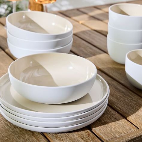 Melamine All Dinnerware | West Elm Dinnerware Set Modern, Melamine Dinnerware Sets, Outdoor Dinnerware, Modern Dinnerware, West Elm Kids, Melamine Dinnerware, Stoneware Dinnerware, Melamine Plates, Porcelain Dinnerware