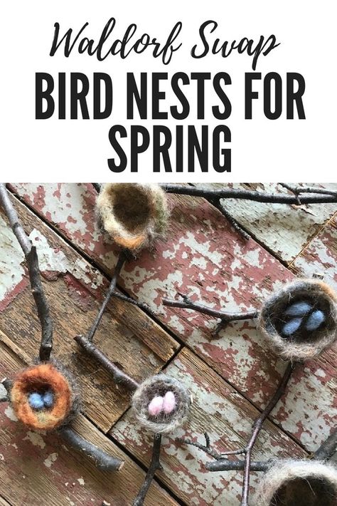 Early Spring Crafts, Waldorf Easter Crafts, Spring Kids Activities, Kindergarten Art Crafts, Felt Spring, Bird Nests, Waldorf Crafts, House Big, Good For Me