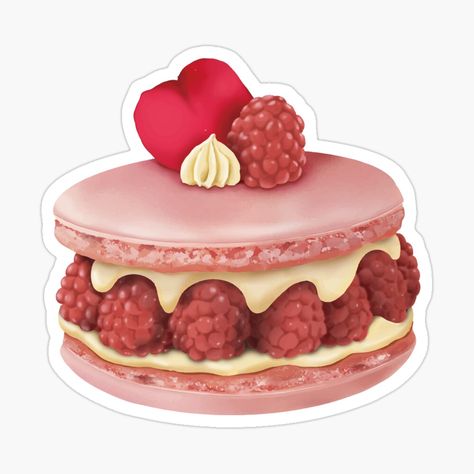 Indulge in a luxurious dessert vibe! My Redbubble "Ispahan/Macaron Sticker" combines the scent of flowers with the sweetness of candies, adding a touch of romance to your items. 🍰🌹 Click the link to shop now and fill your world with deliciousness and beauty! #DessertArt #FrenchPastry Dessert Stickers, Freebies Stickers, Mind Craft, Planner Freebies, Stickers Ideas, Tumblr Stickers, Candy Cake, Christian Stickers, Journal Digital