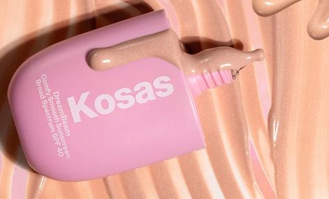 Discover Kosas DreamBeam SPF 40 in Sunlit Kosas Dreambeam, Dreamy Makeup, Makeup Prep, Glowing Skin Mask, Mineral Sunscreen, Cc Cream, Skincare Ingredients, Perfect Makeup, Peachy Pink