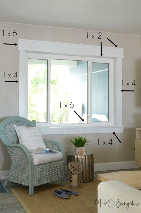 DIY craftsman style window trim tutorial for newbies. If you can cut a straight line, you can build window casings! No fancy cuts in this step by step guide to build craftsman style window casing trim. Use Finished Elegance prefinished boards and you don't need to paint! Includes time saving tips for installing window trim Craftsman Style Window Trim, Craftsman Style Windows, Craftsman Window, Craftsman Window Trim, Diy Window Trim, Farmhouse Trim, Craftsman Trim, Interior Window Trim, Trim Ideas