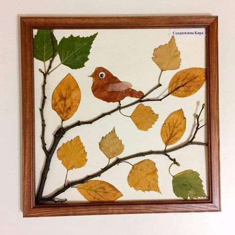 Leaf Art Diy, Dry Leaf Art, Autumn Leaves Craft, Fall Arts And Crafts, Leaf Crafts, Home Diy Decor, Fall Crafts For Kids, Autumn Crafts, Pressed Flower Art