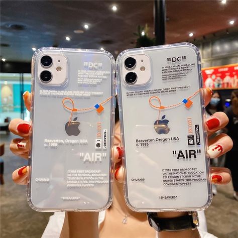 Hot Off Sports shoes brand phone case for iphone 12 mini 11 X XS Max XR 7 8 6 6s Plus SNEAKERS ins white label soft TPU Cover _ - AliExpress Mobile Branded Phone Cases, Strip Led, Transparent Phone Case, White Label, Pattern Phone Case, Iphone Cover, Coque Iphone, Phone Covers, Taking Pictures