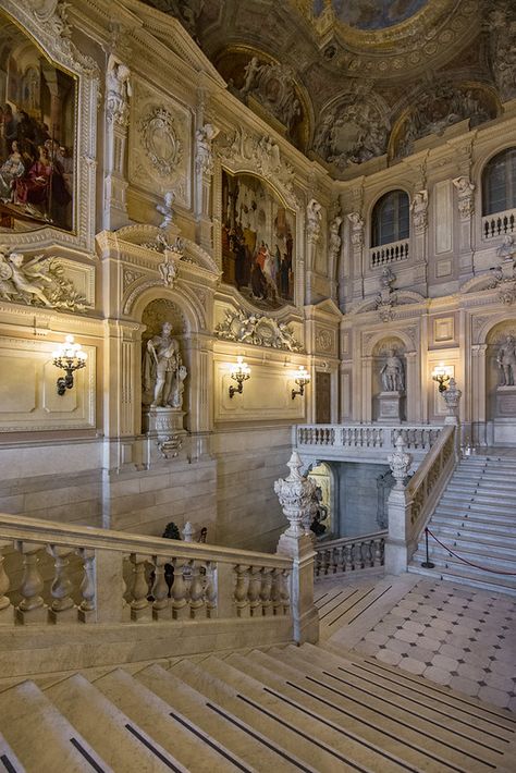 Italy - Turin - Palazzo Reale di Torino 01_DSC4214 | Flickr Italian Palazzo, House Development, Shroud Of Turin, Luxury Instagram, Festival Aesthetic, Italy Street, Fire Damage, Hogwarts Castle, Turin Italy