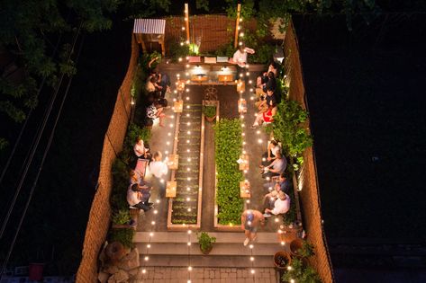 Olmsted Night Overhead of Garden by Evan Sung Vegetable Garden Design, Farm Restaurant, City Farm, Garden Cafe, Veg Garden, Home Vegetable Garden, Backyard Garden Design, Outdoor Inspirations, Community Gardening