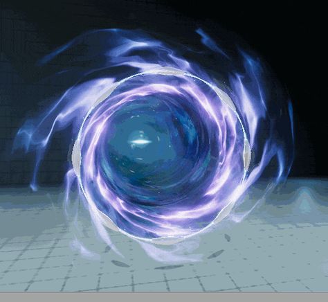 Simon Kratz: Sketch #28 - Real Time VFX Spatial Magic, Magic Effect Gif, Vfx Gif, Vfx Concept Art, Blue Portal Magic, Vfx Effect, Magic Vfx Art, Logo Design Coffee, Vfx Compositing