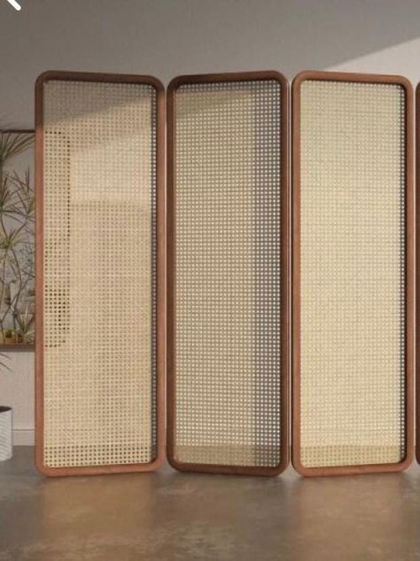 Rattan Screen Divider, Particians Room Dividers, Trifold Room Divider, Boho Room Divider, Rattan Room Divider, Room Divider Design, Japanese Room Divider, Wood Divider, Room Deviders