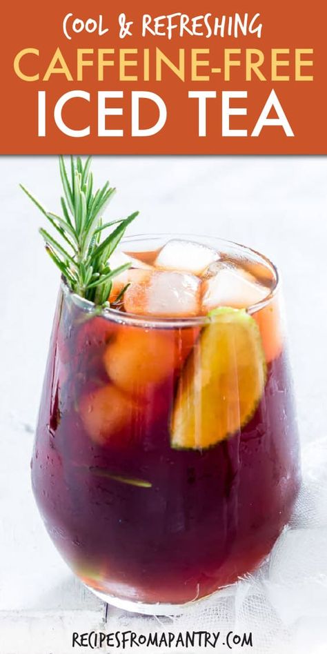 Learn how to make this refreshing caffeine-free lemon iced tea with a few everyday ingredients! Perfect for picnics and hot summer days, potlucks and drinks parties. #icedtea #sierraleonerecipes #summerdrinks #caffeinefree #glutenfree #rooibos #caffeinefreeicedtea #lemonicedtea #icedtearecipe #howtomakeicedtea #potluck #rooibosicedtea Rooibos Iced Tea, Lemon Iced Tea Recipe, Lemon Iced Tea, Easy Potluck Recipes, Easy Potluck, Iced Tea Recipe, Making Iced Tea, Fantastic Recipes, Mocktail Recipes