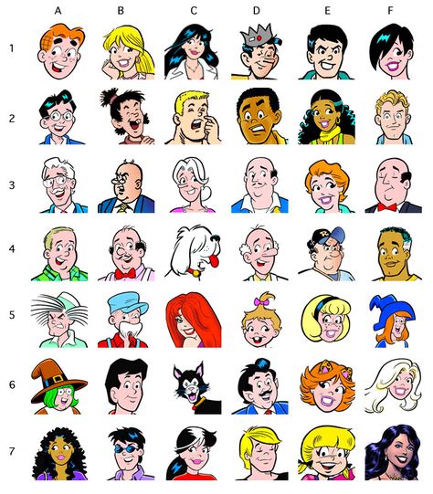 archie Cartoon Character | Archie Comics Characters (images) Archie Andrews Comics, Archie Characters, 60s Portrait, Archie Comics Sabrina, Archie Cartoon, Catgirl Art, Archie Comics Riverdale, Archie Comics Characters, Archie Comic Books