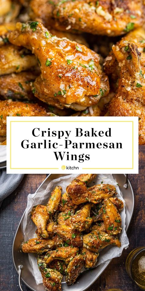 Baked Parmesan Chicken Wings, How To Make Garlic Parmesan Wings, How To Season Chicken Wings, Best Chicken Wings Recipe Baked, Chicken Wings Side Dishes, Recipes With Chicken Wings, Garlic Parmesan Wings Sauce, Parmesan Garlic Wings, Garlic Chicken Wings Recipe