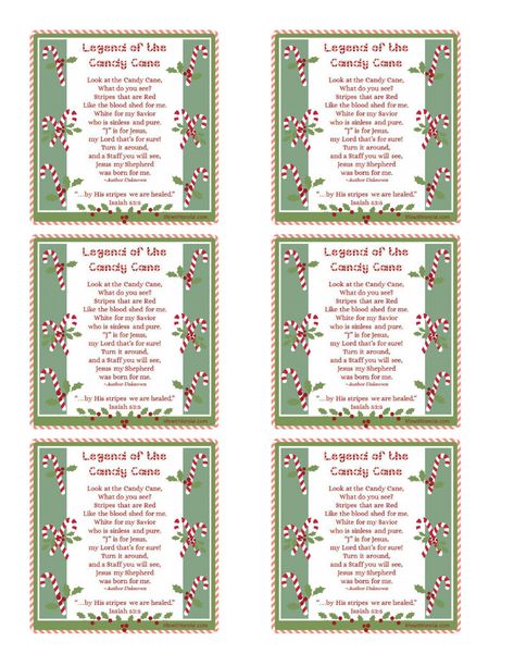 Legend Of The Candy Cane Free Printable Tags, Meaning Of Candy Cane Free Printable, The Legend Of The Candy Cane Printable, Candy Cane Meaning Printable, Bayberry Candle Poem Printable, Candy Cane Tags Printable Free, Candy Cane Meaning Jesus Free Printable, Grinch Candy Cane Tags Free Printable, Free Candy Cane Printables