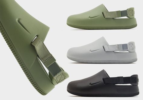 Best Slippers For Men, Nike Calm Slides Outfit, Nike Calm Mule, Nike Calm Slides, Nike Mules, Clinical Outfits, Slides Aesthetic, Nike Sandal, Nike Crocs