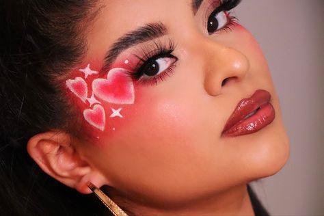 Valentine’s Day Make Up, Vday Makeup, Football Makeup, Day Makeup Looks, Makeup Board, Valentines Makeup, Eye Makeup Designs, Makeup Obsession, Day Makeup