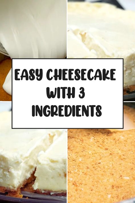 Hello to all baking enthusiasts and cheesecake lovers! If you're looking for a simple yet incredibly delicious dessert to try, why not experiment with my 3-ingredient cheesecake made with condensed milk? Give it a go, you won't be disappointed! Condensed Milk Cake 3 Ingredients, Cheesecake Made With Condensed Milk, Cheesecake Recipes With Condensed Milk, No Bake Cheesecake With Condensed Milk, Sweeten Condensed Milk Recipes Desserts, Cheesecake With Sweetened Condensed Milk, Condensed Milk Recipes Desserts Easy, Condensed Milk Recipes Easy 3 Ingredients, Cheesecake Condensed Milk