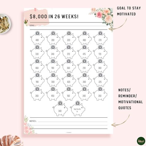 Saving Money Chart, Savings Chart, Saving Tracker, Money Chart, Book Review Template, Money Saving Methods, Spar Challenge, Money Savings, Saving Challenge