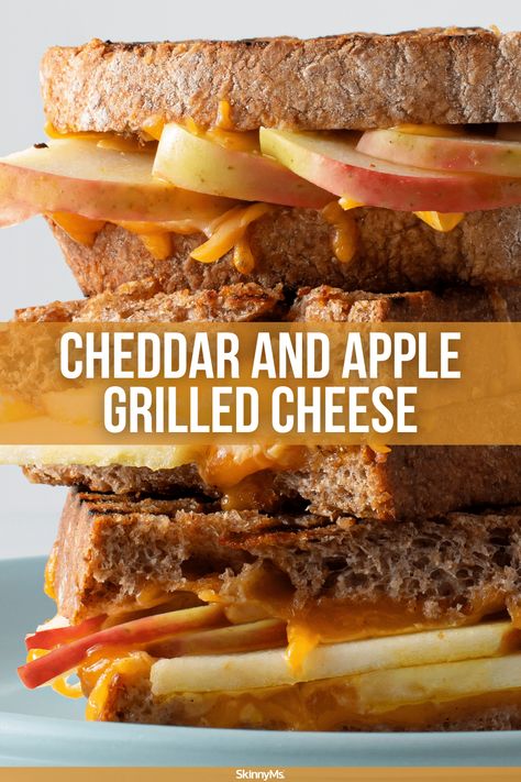 Cheddar and Apple Grilled Cheese Cheddar And Apple Grilled Cheese, Cheddar Cheese Sandwich, Apple Grilled Cheese, Yummy Lunch Ideas, Bland Diet Recipes, Apple Sandwich, Grilled Cheese Recipe, Grilled Sandwiches, Bland Diet