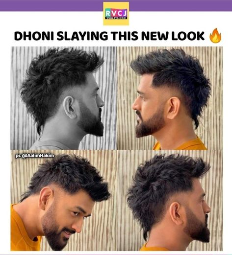 Indian Mullet Haircut, Ms Dhoni Hairstyle, Indian Hair Cuts Men, Dhoni Hairstyle, Matheesha Pathirana, Ms Doni, Indian Hair Cuts, Flowers Dp, Thala Dhoni