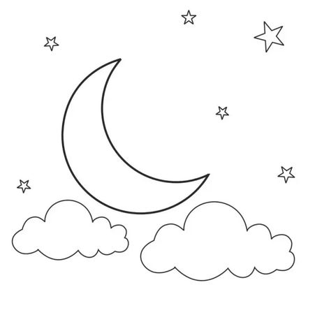 Half Moon Drawing, Easy Moon Drawing, Moon Drawing Ideas, Crescent Moon Drawing, Draw A Moon, Draw Moon, Kyle Thomas, Moon For Kids, Arts And Crafts For Kids Toddlers