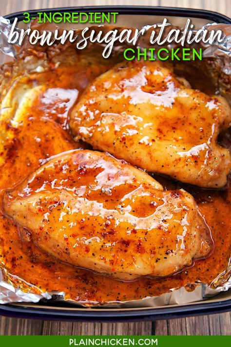 Brown Sugar Italian Chicken, Italian Marinade For Chicken, Italian Chicken Breast, Italian Dressing Recipes, Brown Sugar Chicken, Italian Dressing Mix, Italian Chicken Recipes, Brown Sugar Recipes, Broiled Chicken