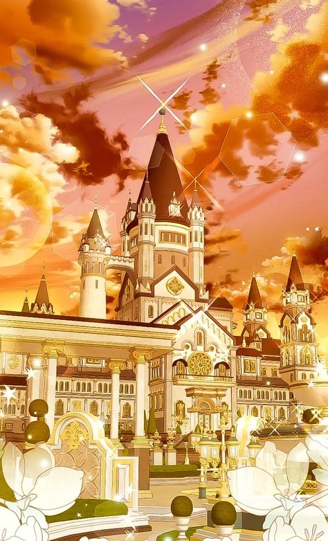 Castle School, Castle Background, Scene Aesthetic, Rp Ideas, Royal Aesthetic, Fantasy Background, Anime Backgrounds Wallpapers, Fantasy House, Fantasy Castle