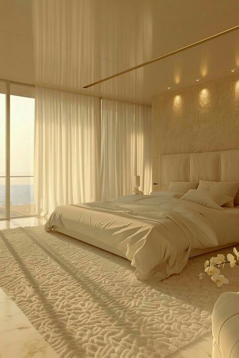 This is like haven Beige Bedroom Furniture, Bedroom Atmosphere, Modern Tudor, Minimalist Bedroom Decor, Beige Bedroom, Modern Luxury Bedroom, Luxury Rooms, Modern Bedroom Design, Bedroom Refresh