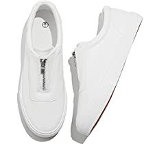 Check this out! Plain White Shoes, On Tennis Shoes, Travel Sneakers, White Slip On Sneakers, Slip On Tennis Shoes, Casual Walking Shoes, White Tennis Shoes, White Leather Shoes, Women's Slip On Shoes