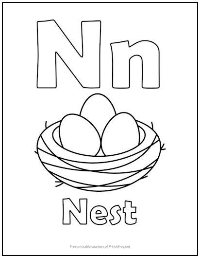 Letter N For Preschoolers, Letter N Printables Free, The Letter N Preschool, N Art Preschool, Letter N Worksheets For Kindergarten, Letter N Activities For Toddlers, N Is For Craft, Letter N Preschool Activities, Letter N Crafts For Preschoolers