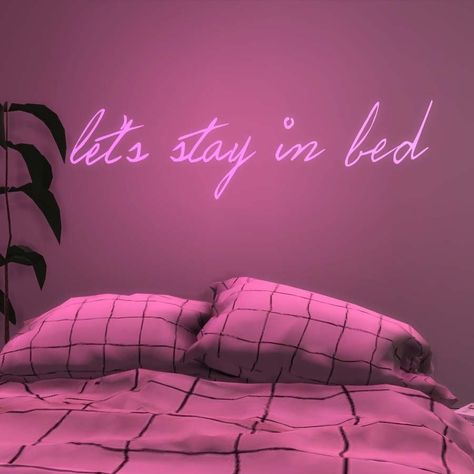 Neon Light Signs Aesthetic, Neon Signs Aesthetic, Sims4 Furniture, Neon Bedroom, Neon Quotes, Sims 4 Bedroom, Neon Words, Neon Room, Neon Decor