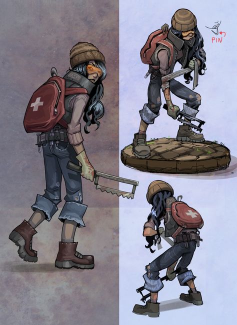 Raid And Trade: Medic by SC4V3NG3R on deviantART Zombie Apocalypse Medic, Survivalist Character Art, Apocalypse Medic, Post Apocalyptic Character Ideas, Post Apocalypse Character, Zombie Apocalypse Character Art, Survivor Art, Zombies Apocalypse Art, Zombie Survivor