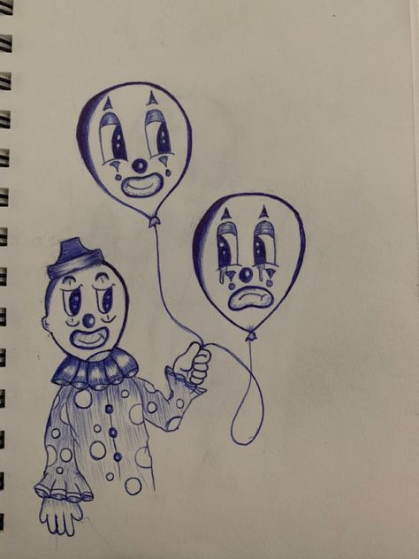 Oldies Drawings Art, Chicana Clown Drawing, Clown Pen Drawing, Clown Car Drawing, Drawing Ideas Oldies, Mexican Clown Drawing, Smile Now Cry Later Draw, Oldies Sketches, How To Draw A Clown