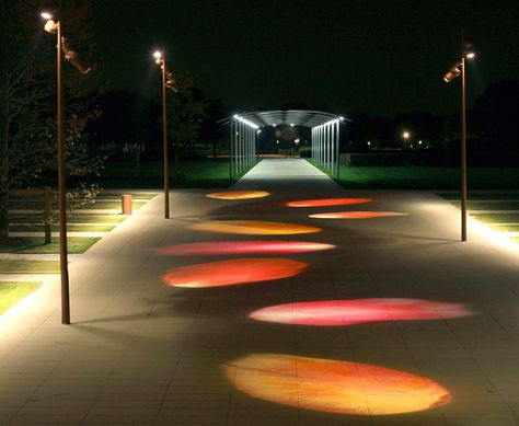 landscape lighting Exterior Lighting Design, Interactive Lighting, Outdoor Lighting Design, Architectural Lighting Design, Facade Lighting, Urban Lighting, Street Furniture, Street Design, Light Architecture