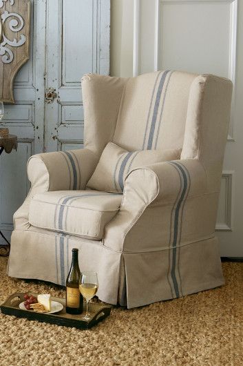 Weekend Randomness - French Country Cottage Lucketts Store, Modern Wingback Chairs, French Country Furniture, Casa Country, Small Entryways, French Chairs, French Cottage, French Country Cottage, Country Furniture