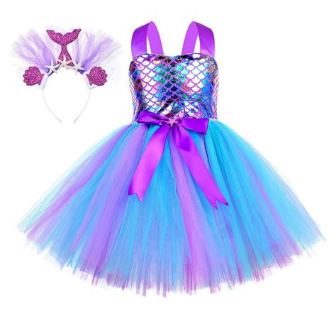 Tutu Dreams Mermaid Dress for Little Girls Princess Tutu Costume Birthday Party Outfit Tutu Dreams little mermaid dress for girls is anenchanting and beautiful costume that is perfect for any young mermaid fan. Mermaid Dress Kids, Girls Mermaid Costume, Shimmering Dress, Kids Tutu Dress, Real Mermaid, Mermaid Tutu, Little Mermaid Dresses, Christmas Dress Up, Mermaid Kids