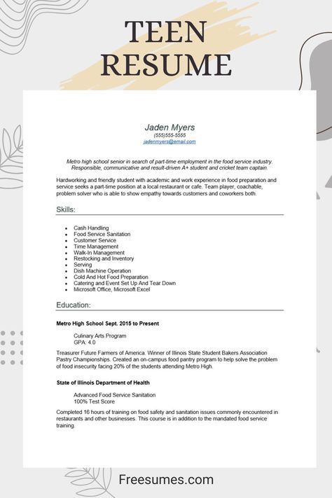 Resume Template First Job, How To Make A Resume With No Experience, Resume First Job, Resume Template For Students, High School Resume Examples, First Job Resume With No Experience, Resume Examples For High School Students, How To Write A Resume No Experience, Resume For Students With No Experience