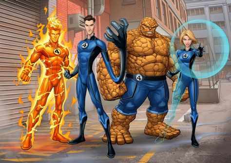 Fantastic Four by PatrickBrown on DeviantArt Patrick Brown, Fantastic Four Marvel, Avengers Earth's Mightiest Heroes, Fantastic Four Comics, The Fantastic Four, Marvel Character Design, Marvel Animation, Marvel Characters Art, Comic Book Artwork