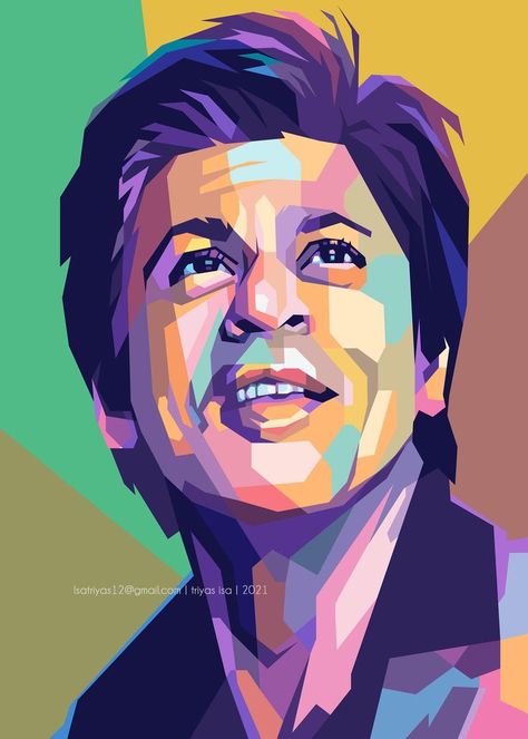 Shah Rukh Khan Black, Art, Shah Rukh Khan, Portrait Illustration, Pop Art