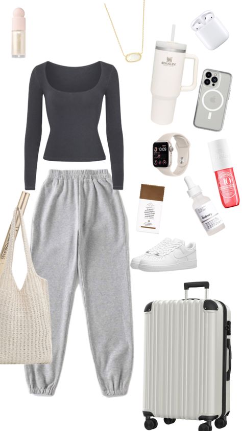 Aesthetic Outfits With Sweatpants, Outfit Ideas With Sweatpants, Outfit With Sweatpants, Casual Preppy Outfits, Outfit Inspo Casual, Cute Lazy Day Outfits, Lazy Outfits, Cute Outfits For School, Cute Everyday Outfits