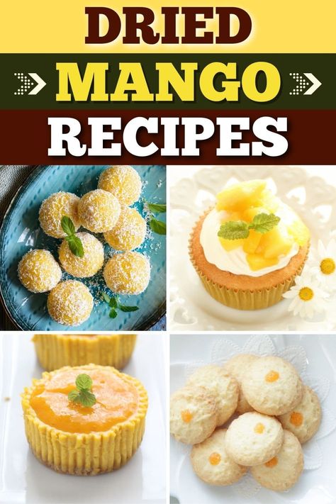 From simple energy balls to fluffy scones and muffins, these dried mango recipes are sure to delight. You can even add dried mango to pulled pork. Yum! Dried Mango Recipe, Fluffy Scones, Mango Muffins, Dried Fruit Recipe, Mango Recipe, Mango Dessert Recipes, Mango Jam, Dried Mango, Mango Dessert