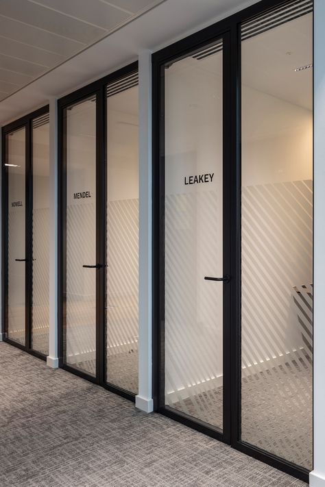 Glass Door Film Design, Frosted Film Design Offices, Glass Partition Designs Office, Office Signage Design, Office Partition Design, Office Glass Partition, Glass Film Design, Glass Wall Office, Glass Office Partitions